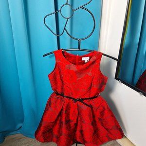 Girl Elegant Dress Size 16 black/red